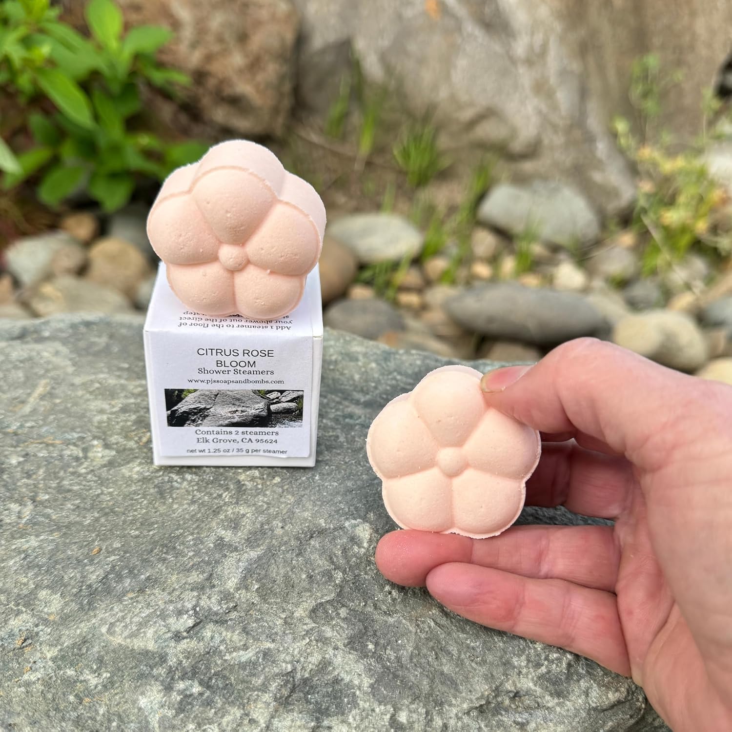 CITRUS ROSE BLOOM Shower Steamers- Bright Citrus and Soft Floral Aromatherapy
