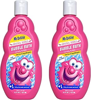 Mr. Bubble Original Bubble Bath - Great for Your Baby, Kids, and Adults - Hypoallergenic, Tear Free Bubble Bath Solution (2 Bottles, 16 fl oz Each)