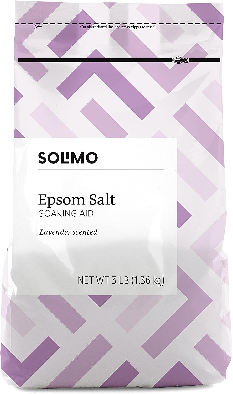 Amazon Basics Epsom Salt Soaking Aid Lavender and Eucalyptus Scented (3 Pounds Each)