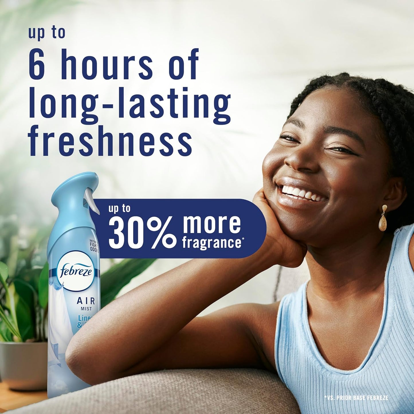 Febreze Air Mist, Air Freshener Spray, Odor Fighting Room Spray, Deodorizer for Home Bathroom Kitchen Office Apartment Dorm Room Classroom, Unstopables Fresh Scent, 8.1oz (Pack of 3)