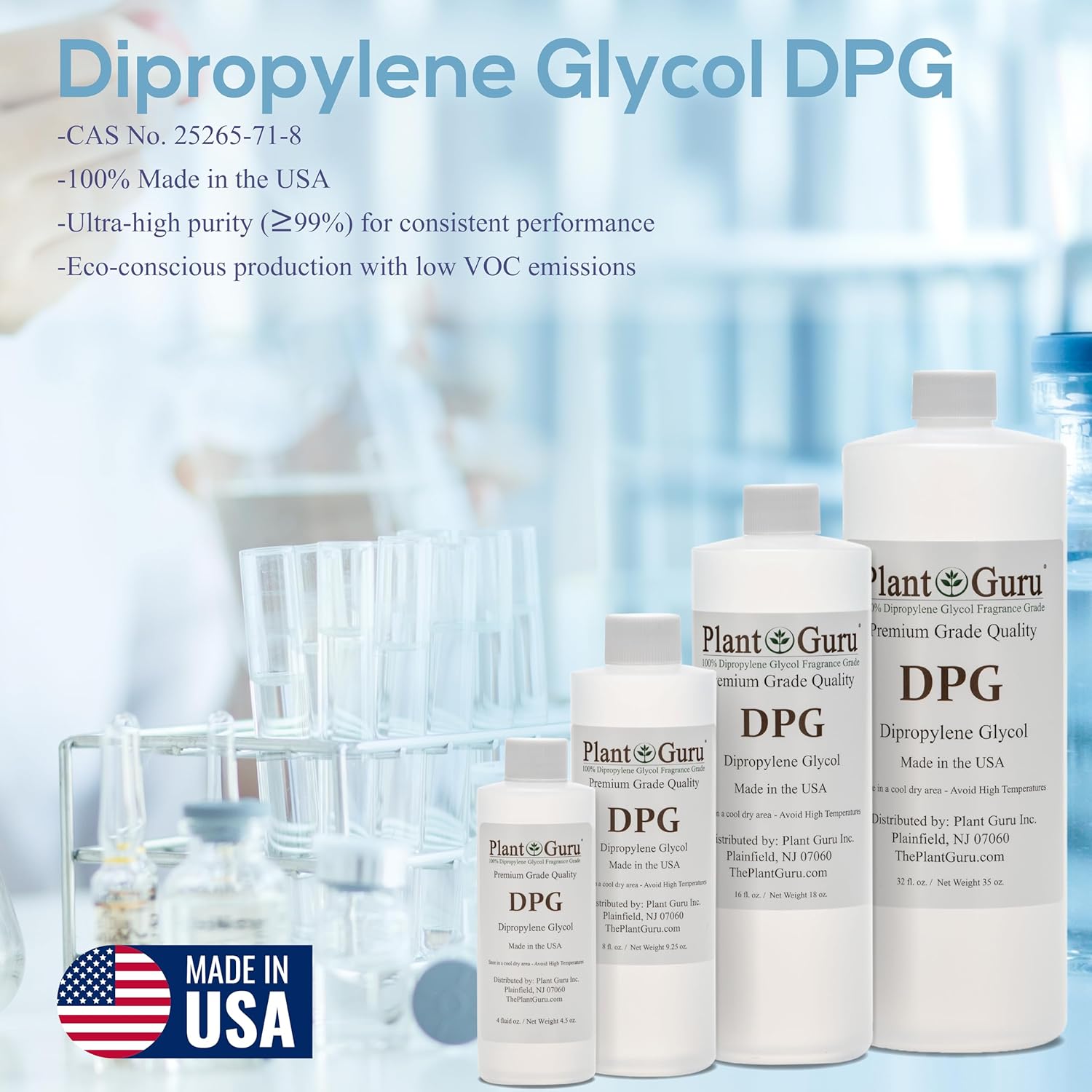 Dipropylene Glycol DPG 8 oz. - Fragrance Grade Carrier Oil - Great for Incense Making, Perfume and Body Oils.