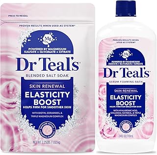 Dr Teal’s Skin Renewal Elasticity Boost Salt & Foaming Bath Combo Pack