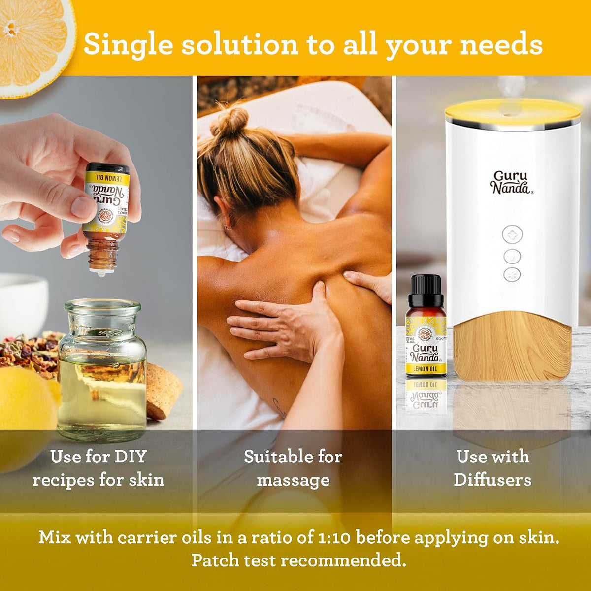 GuruNanda Lemon Essential Oil