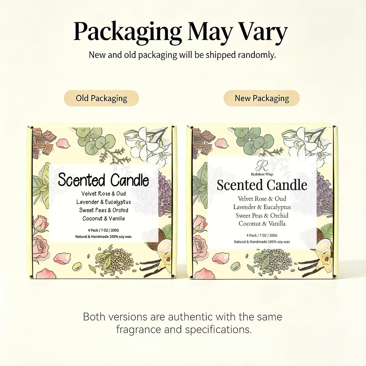 4 Pack Scented Candles Gift Set