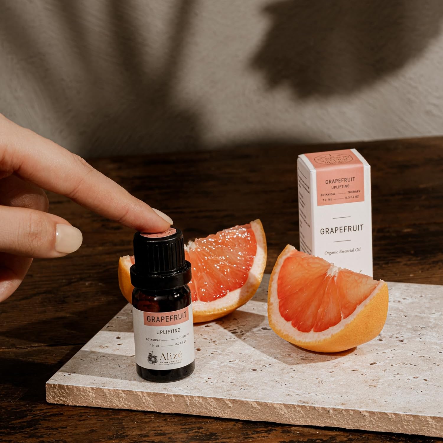 Organic Grapefruit Essential Oil, USDA Certified Organic 100% Natural & Pure Essential Oils for Diffusers for Home, Aromatherapy Oils, Diffuser Oils Scents, Energizing, 10ml-0.33 fl oz