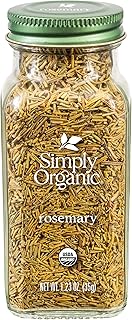 Simply Organic Whole Rosemary Leaf, 1.23 Ounce, Pungent, Herbaceous, Fresh Earthy Taste & Aroma, Kosher, Certified Organic