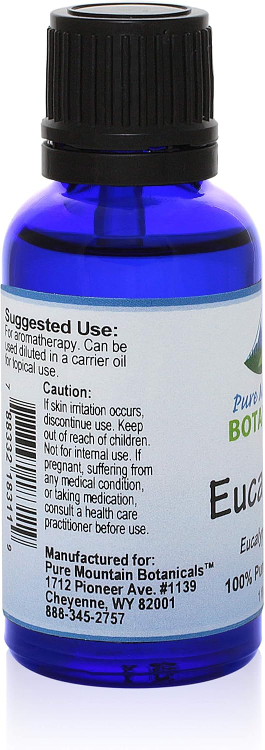 Eucalyptus (Eucalyptus Globulus) Essential Oil - Pure Natural & Kosher - 1 fl oz Bottle