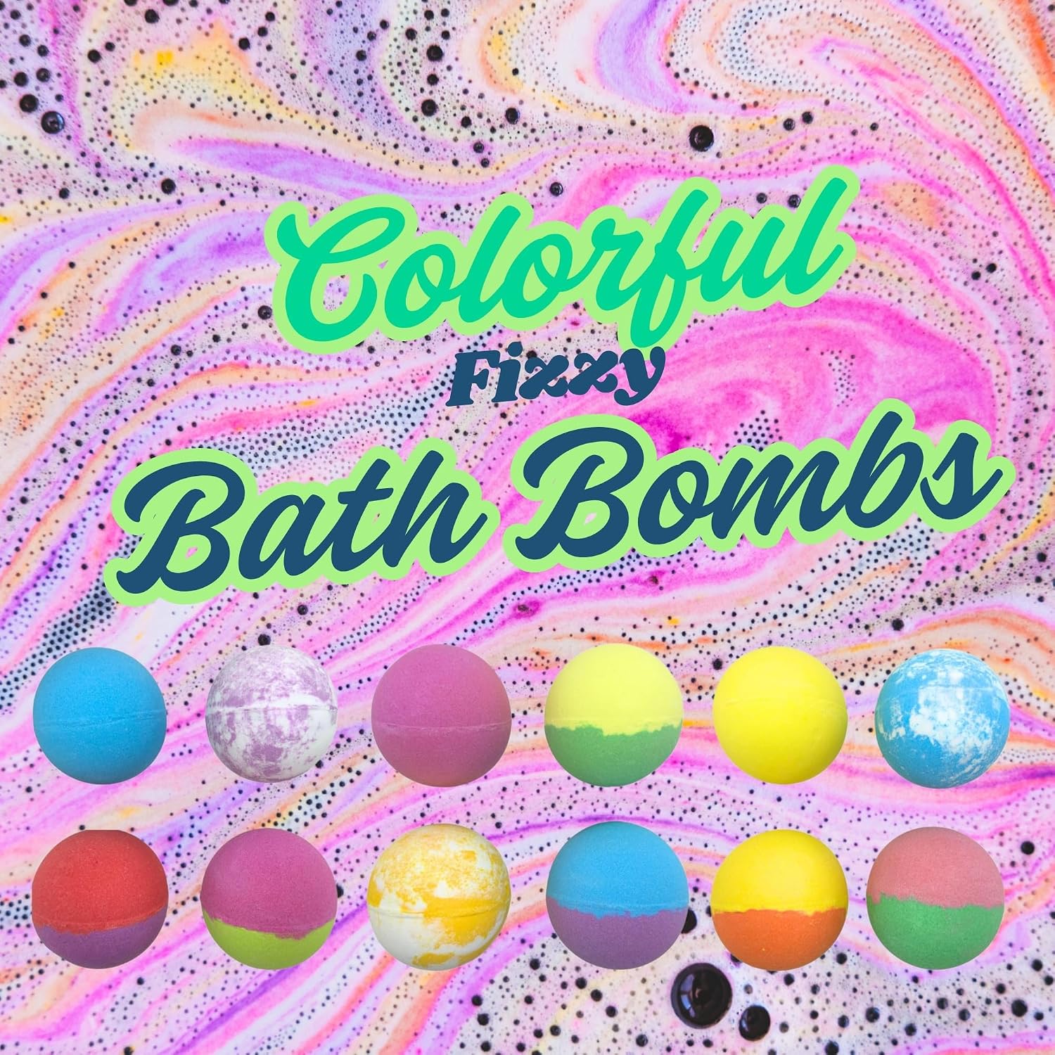 The Smurfs Bath Bombs with Action Figures-Brainy, Handy Smurf, Blossom, and Azrael (Pack 3)