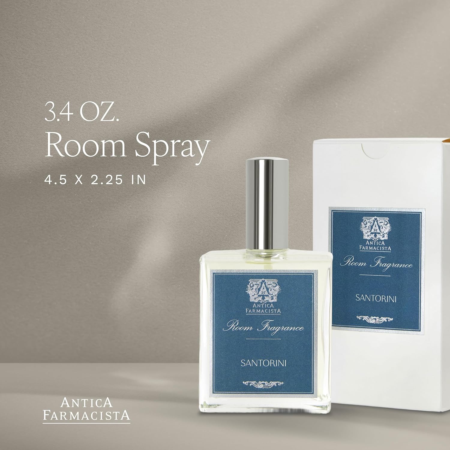 Antica Farmacista Room Spray - Elegant House Spray - Long-Lasting, Room Fragrance - Luxury Gift for Housewarming - Santorini, 3.4 fl oz