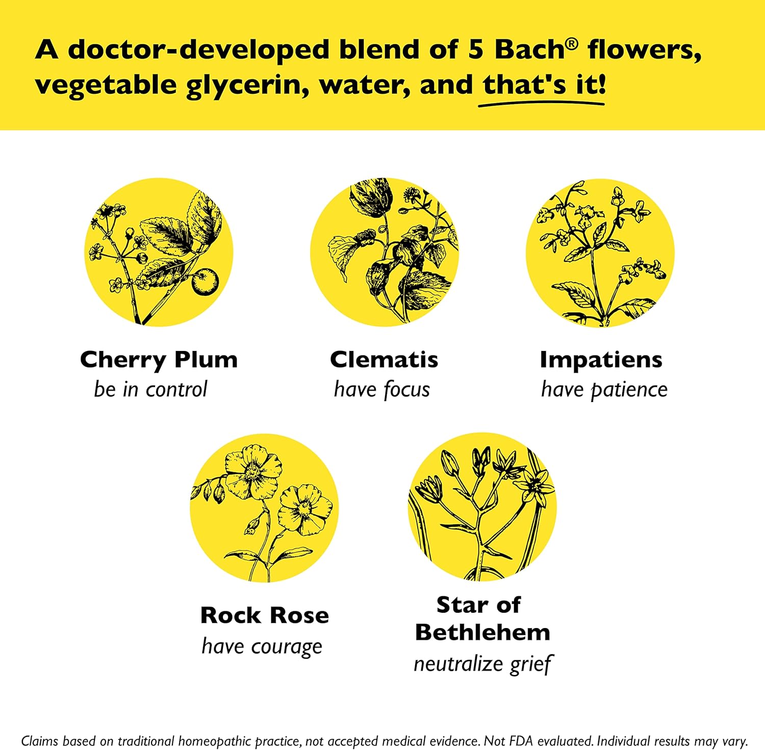 Bach Rescue Remedy Dropper 10mL, Natural Stress Relief, Homeopathic Flower Essence, Vegan, Gluten & Sugar-Free, Non-Habit Forming (Non-Alcohol Formula)