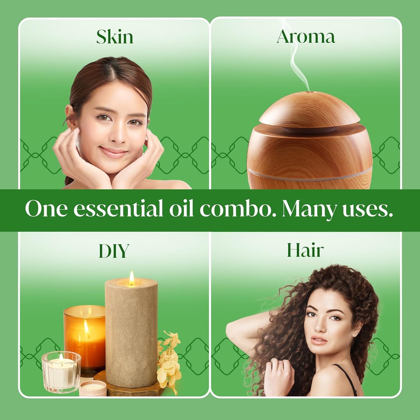 Siva Rosemary and Lavender Essential Oil 4oz Bundle Super Saver Combo – Premium Grade Value Set for Aromatherapy, Skincare and Haircare