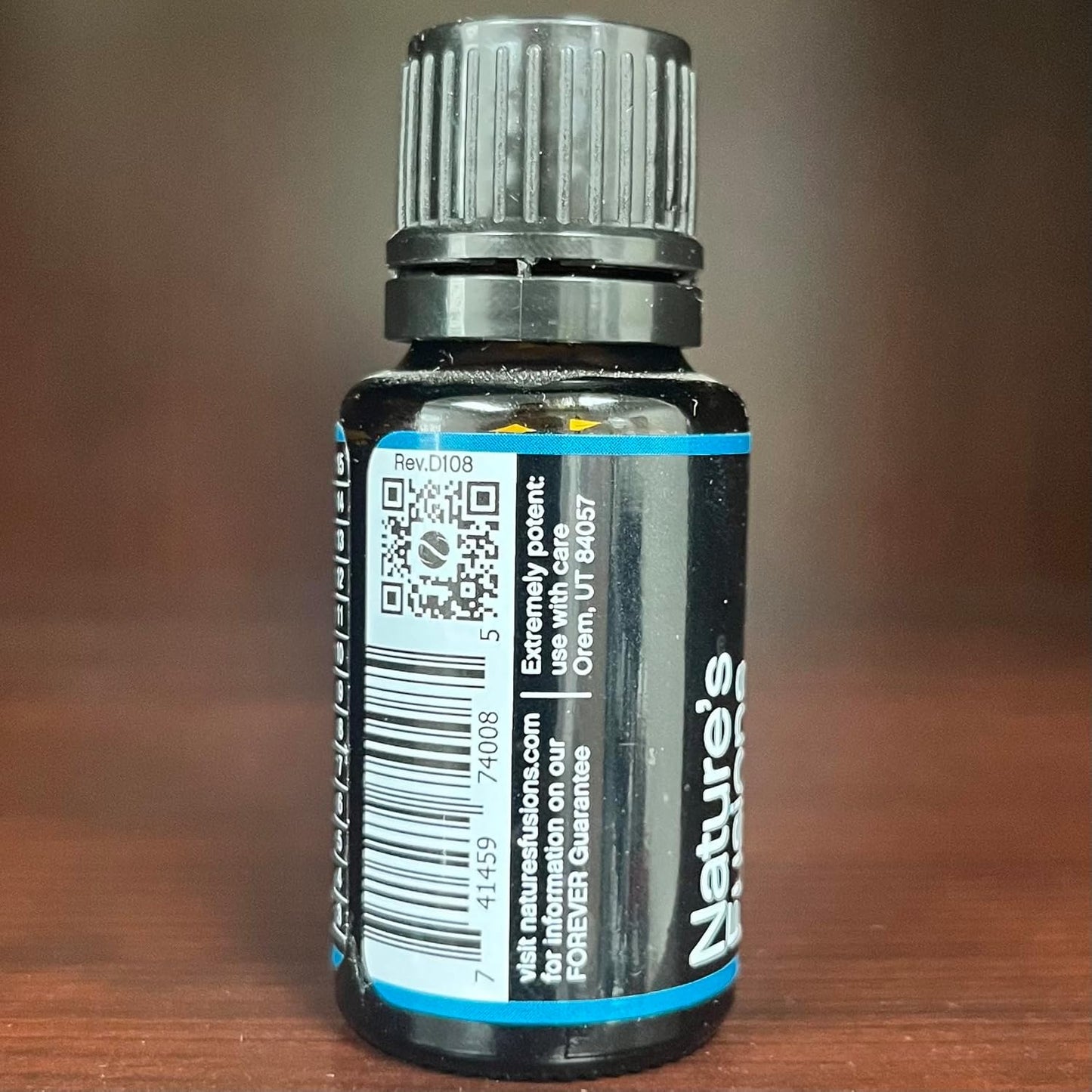Nature’s Fusions MigraEase Pure Essential Oil Blend (15ml) - Peppermint, Lavender, Ginger, Roman & German Chamomile, Blue Tansy, and Helichrysum