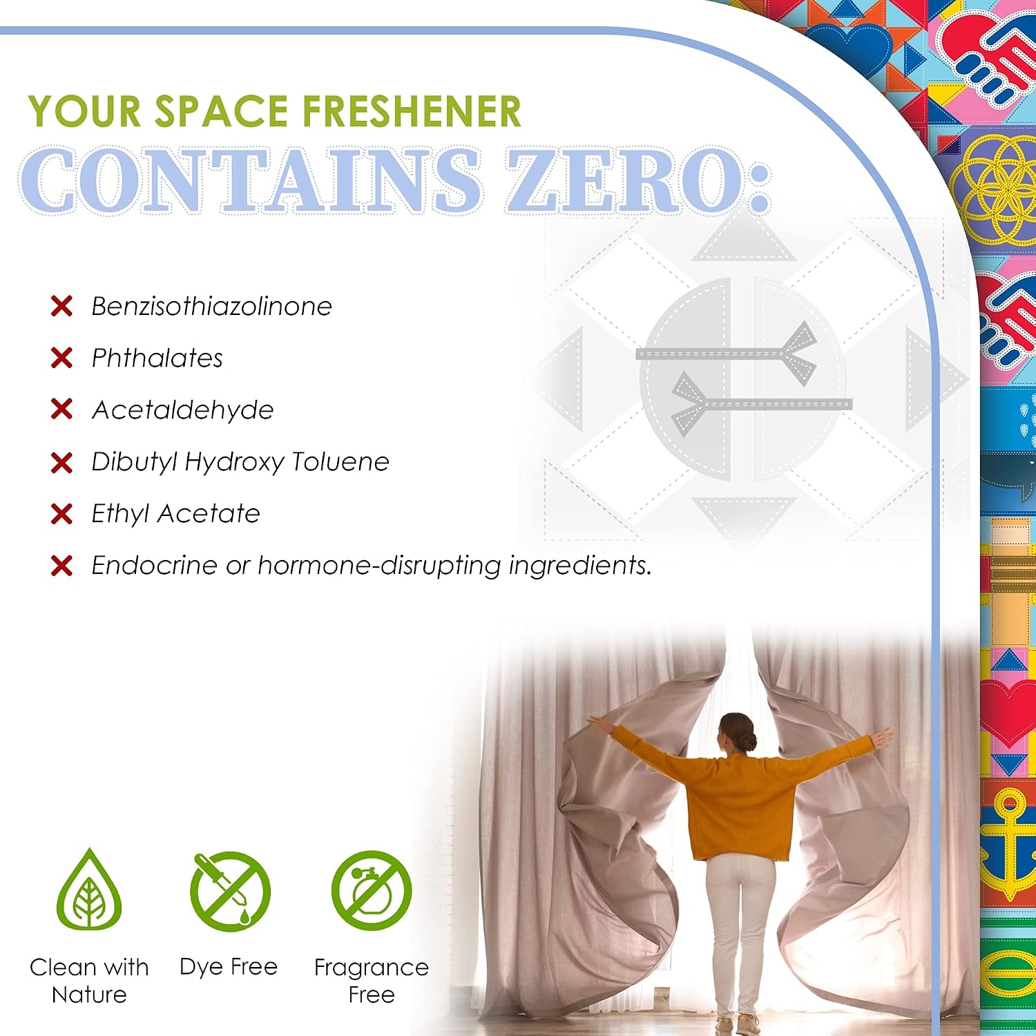 Truly Free Space Freshener Starter Kit, Lemongrass Essential Oil - Car and Air Fresheners for Home, Natural Odor Eliminator Room Spray, 12 oz Empty Bottle + One (3 oz) Fill - No Synthetic Fragrances