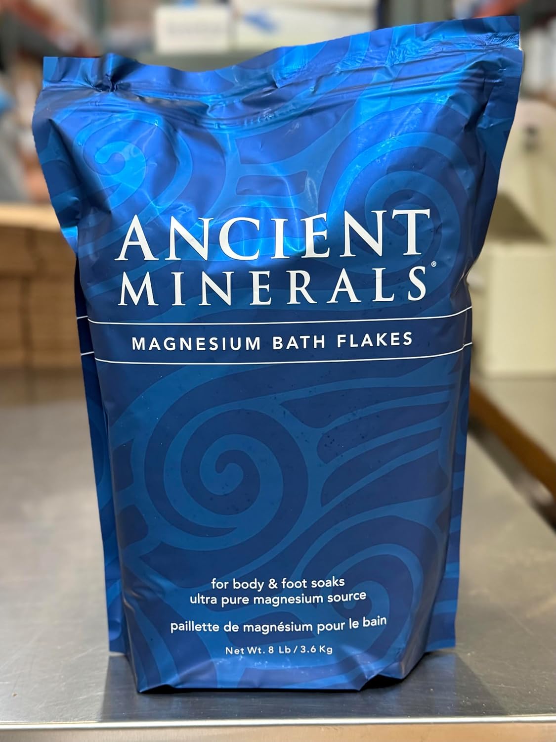 Ancient Minerals Magnesium Bundle – Bath Flakes (8lb), Oil Spray (8oz) & Lotion Ultra with MSM (5oz) – Topical Magnesium for Relaxation, Muscle Relief & Wellness