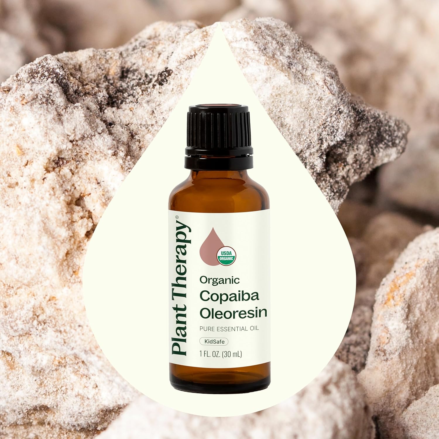 Plant Therapy Organic Copaiba Essential Oil (Copaiba Oleoresin), 30 mL (1 oz), 100% Pure, Undiluted Essential Oil, Great for Natural Skin Care