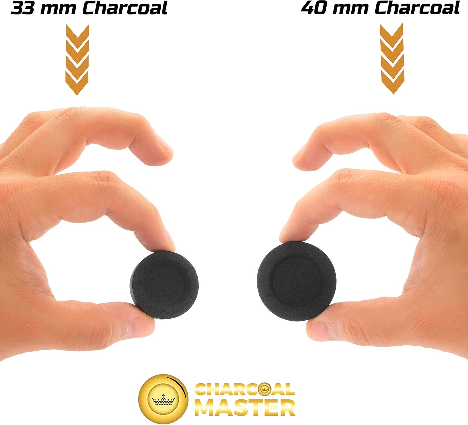 Coal Instant Light - Incense Charcoal Disks - Set of 100 Tablets - 40 mm Quick Light Briquettes - Natural, Slow Burn and Low Smoke (100)