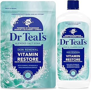 Dr Teal’s Skin Renewal Vitamin Restore Salt & Foaming Bath Combo Pack