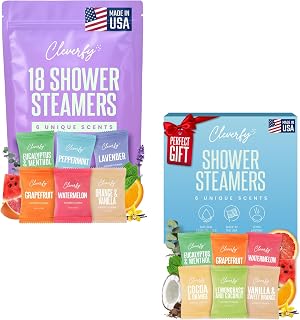 Cleverfy Shower Steamers Aromatherapy for Women and Men – 6 x 18 Pack