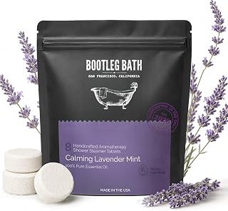 Shower Steamers Aromatherapy Lavender 8 Pack, 100% Pure Essential Oil, All Natural, for Men and Women, Made in USA
