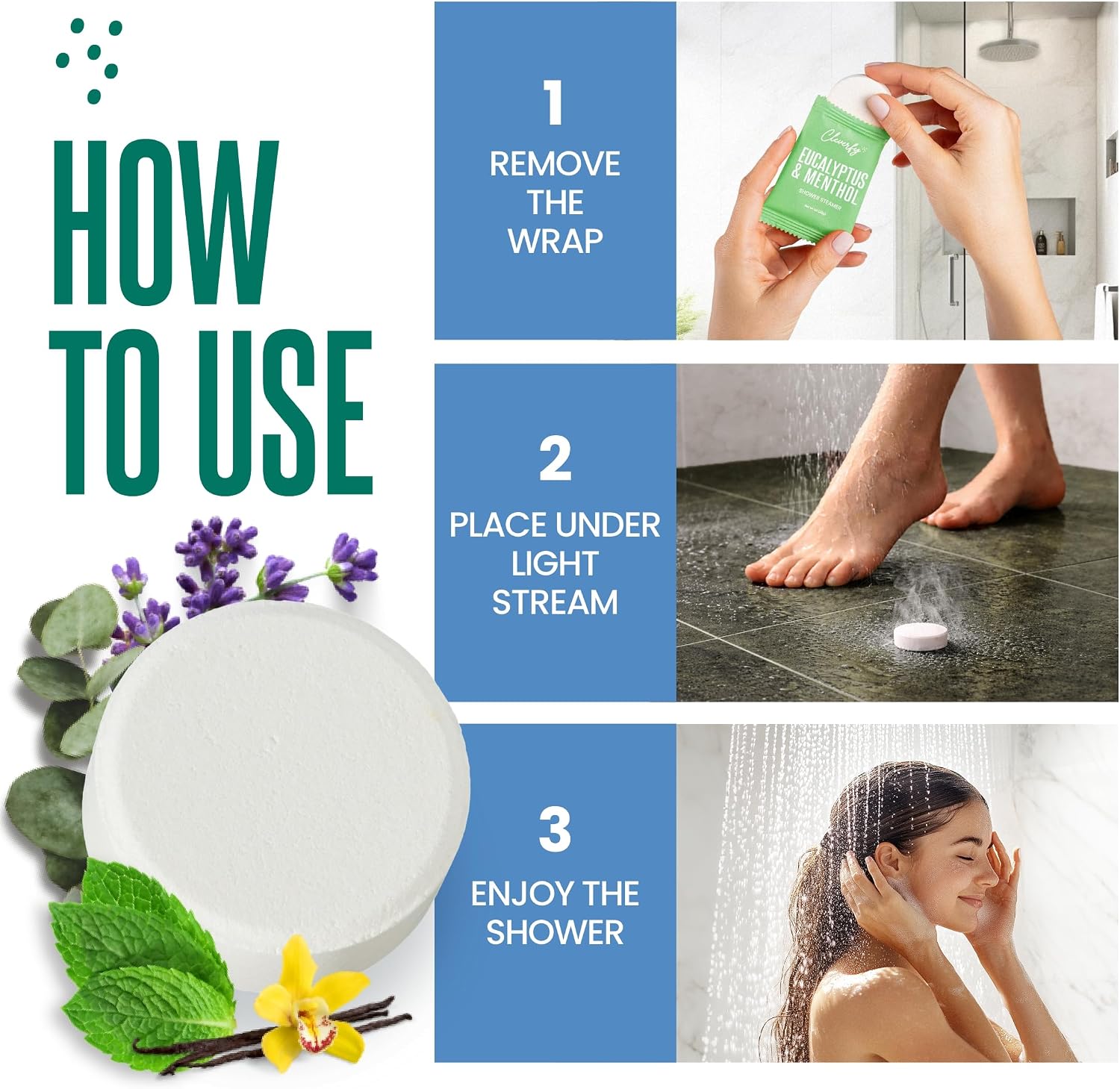 Cleverfy Shower Steamers Aromatherapy - Birthday Gifts for Women, Mom, Wife, Grandma, Her, Best Friend, Daughter, Sister, Teens & Girlfriend - 6 Tablets