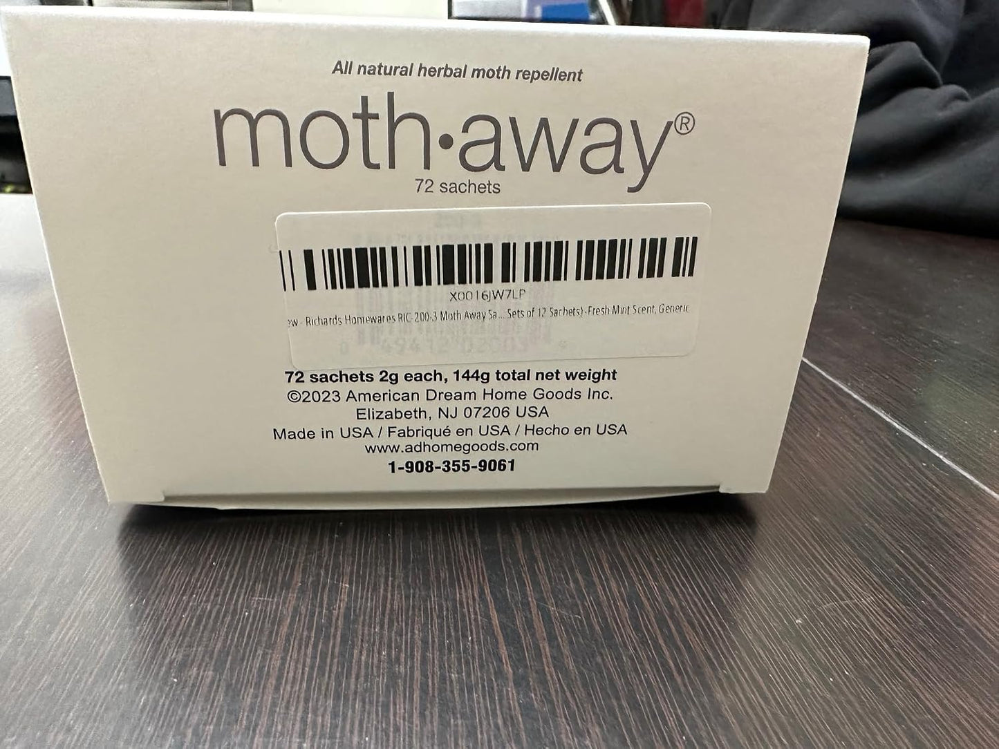 Richards Homewares Moth Away Sachets – 72-Pack Value Bundle, Natural Herbal Moth Repellent, Non-Toxic & Chemical-Free, Fresh Scent for Closets, Drawers & Storage – Made in USA