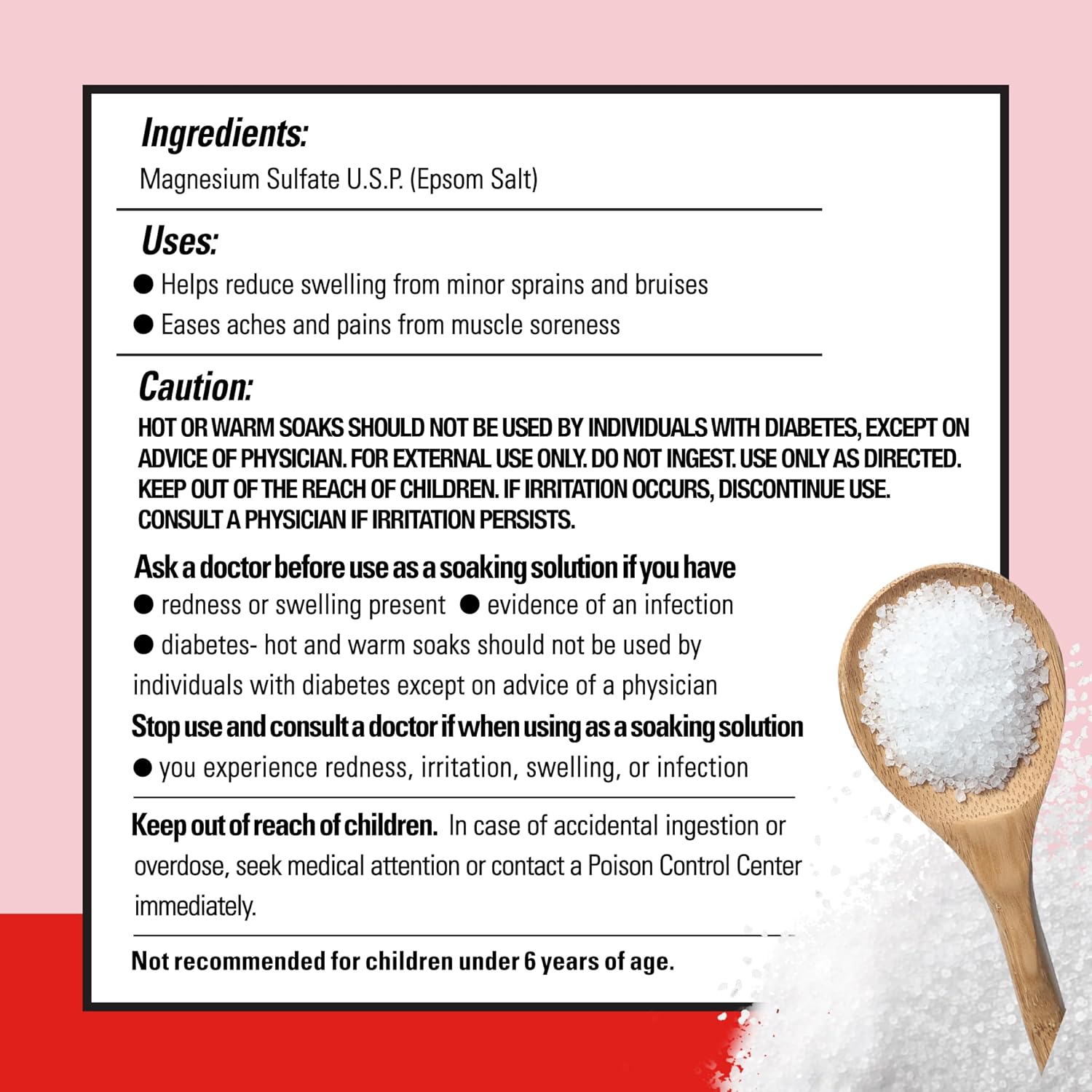 Dr Teal's Pure Epsom Salt Multipurpose Solution, Fragrance Free, Bulk Size - 19 lbs