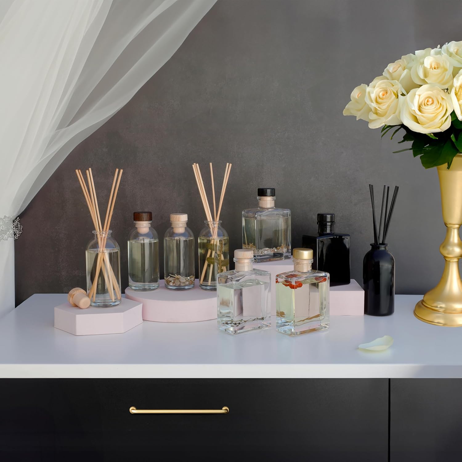 Urban Naturals Vanilla Lime Reed Diffuser Set | Made with Essential Oils | Zesty Lime, Sweet Cane Sugar, Creamy Vanilla & Tonka Bean | Made in the USA