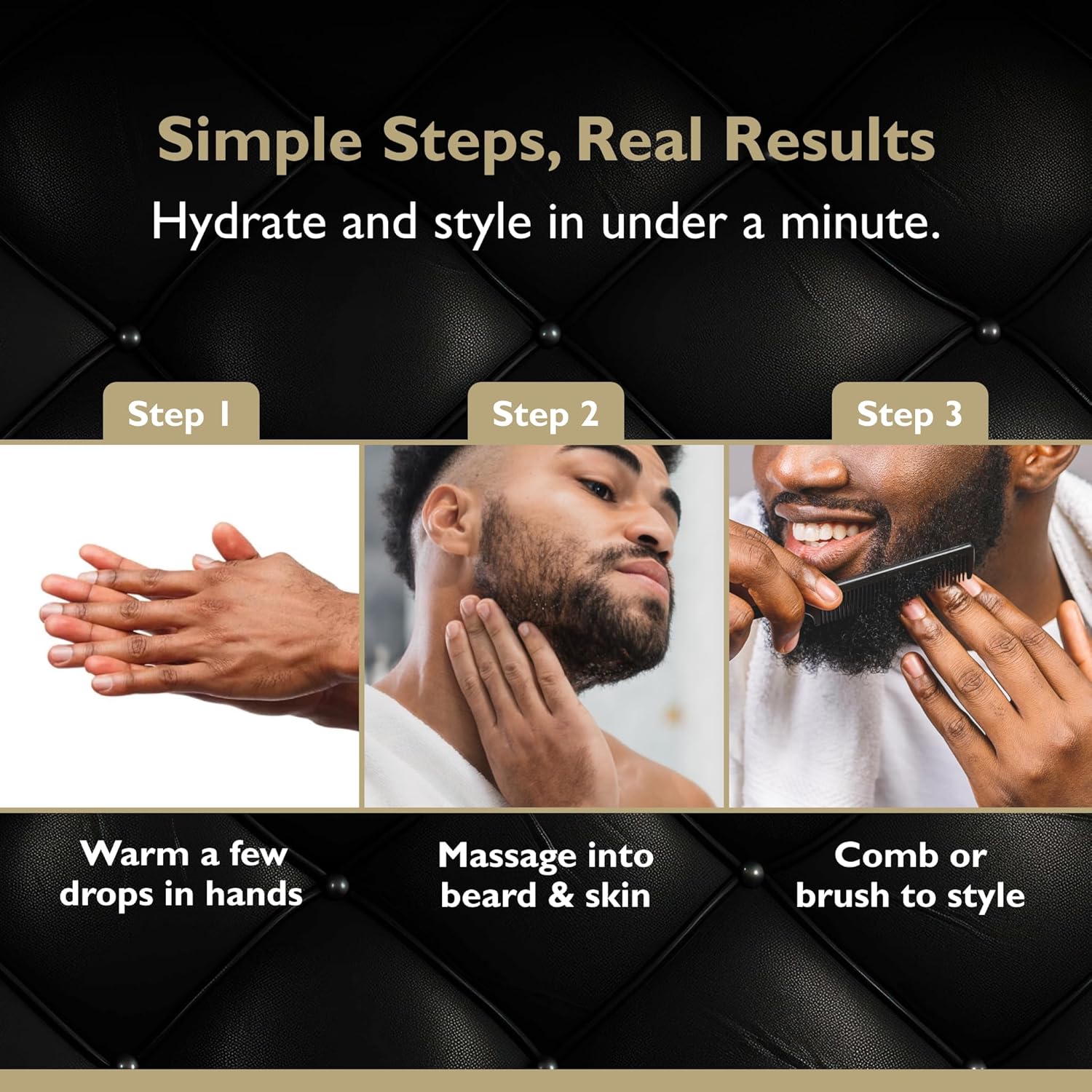 Beard Oil for Men – Hydrating Beard Conditioner & Softener with Sweet Almond & Argan Oils – 2 oz, Obsidian Cardamom