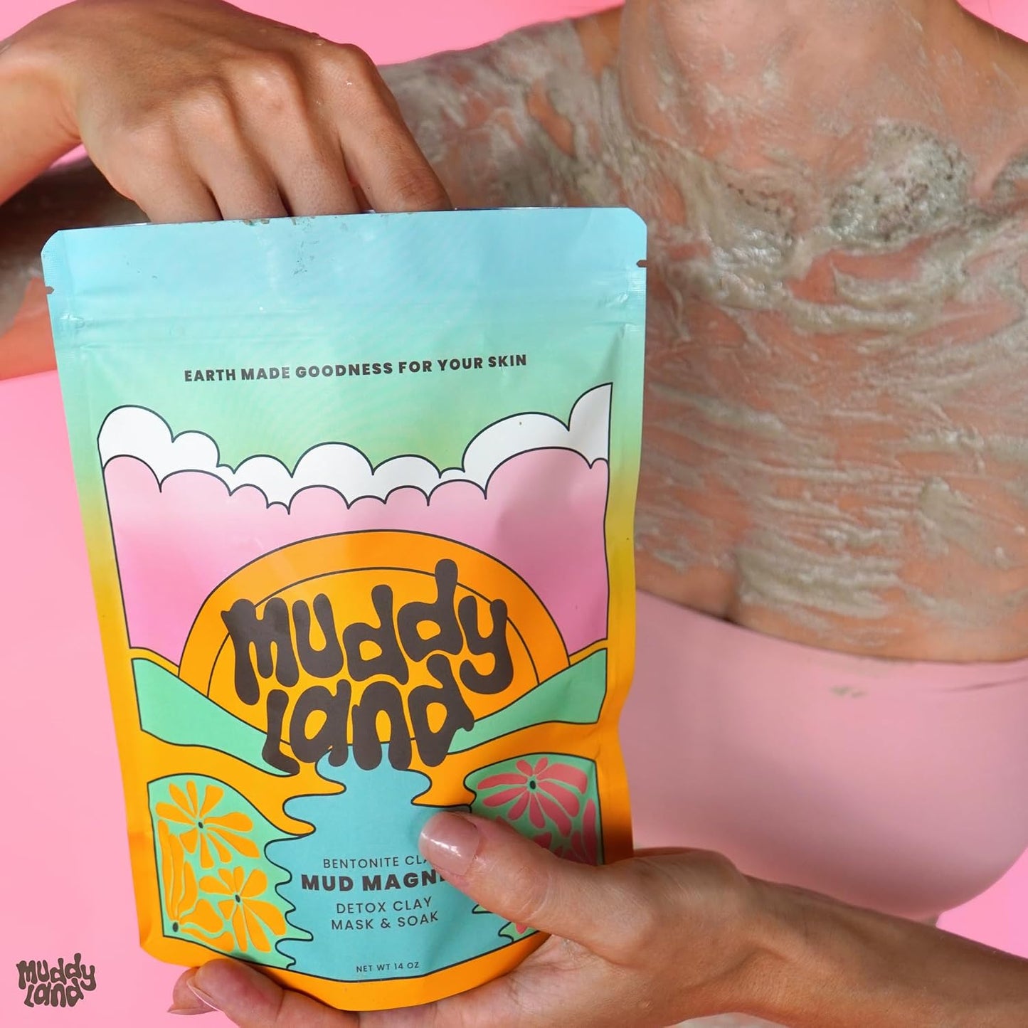 Bentonite Clay Detox Mud Bath Soak & Full Body Mud Mask - Magnetic Clay Bath with Epsom Salt, Gift for Her - Mud Magnet