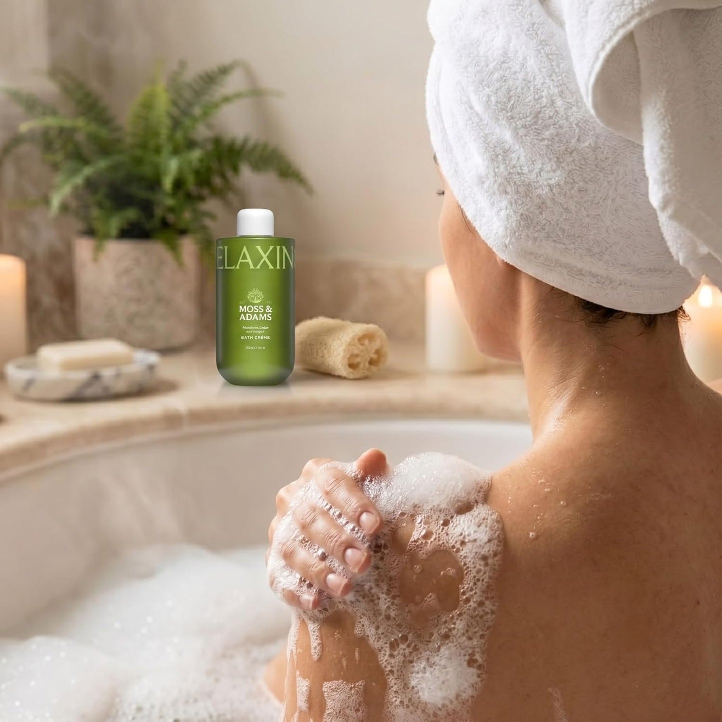 Moss & Adams Bath Crème, Relaxing Body Wash, 20oz
