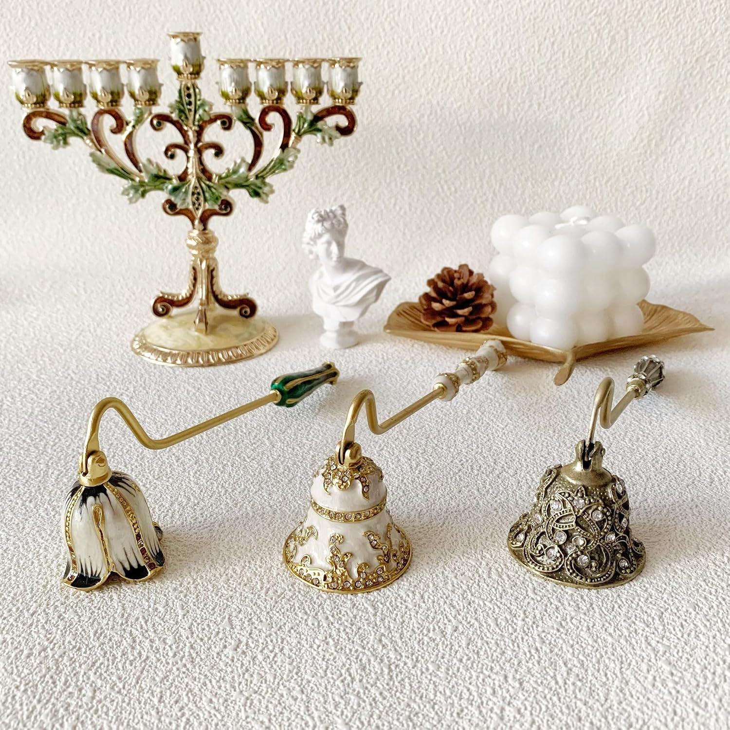 Candle Snuffer, Unique Candle Extinguisher Snuffer, Decorative Candle Extinguisher Metal Candle Tool