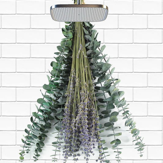 70 Pcs Dried Eucalyptus Stems &amp; Lavender Flowers Bundles for Shower Hanging