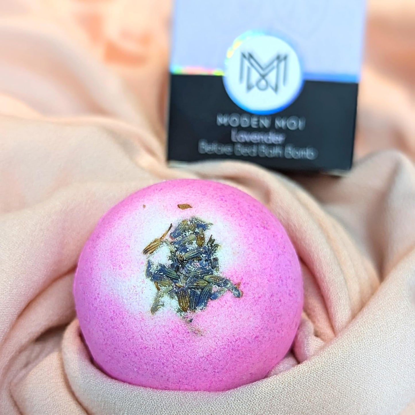 Lavender Bath Bomb for Sleep, Relaxation and Calming, Essential Oils and Sea Salt (6 Pack, Lavender)