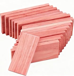 Cedar Blocks for Closet Storage,16Pcs American Cedar Planks Chips for Closet Drawers Organization,100% Natural Aromatic Red Cedar Blocks,100% Natural Red Cedar Wood Chips