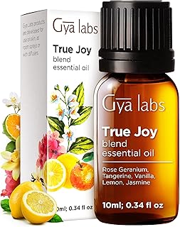Gya Labs Joy Essential Oil Blend - 100% Pure Natural Undiluted True Joy Essential Oil - Calming & Uplifting (0.34 Fl Oz)