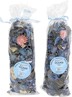 Ocean Scented Potpourri – 2 Large Bags (120g Each) of Dried Botanicals for Bowls, Vases & Gifts – Home Fragrance Decor by Dependable Industries Inc. Essentials
