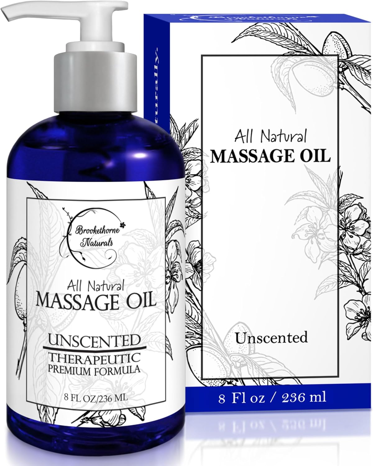 Unscented Massage Oil for Massage Therapy 8oz