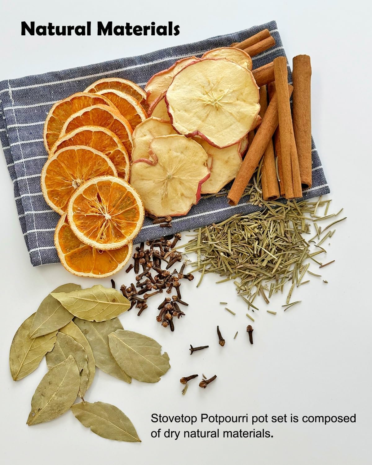 Christmas Simmering Potpourri- Apple, Orange, Clove, Cinnamon, Rosemary & Bay Leaf, Fall Scents Fragrance Stovetop Potpourri, Perfect Christmas Blend House Warming Hostess Gift (Abundance)