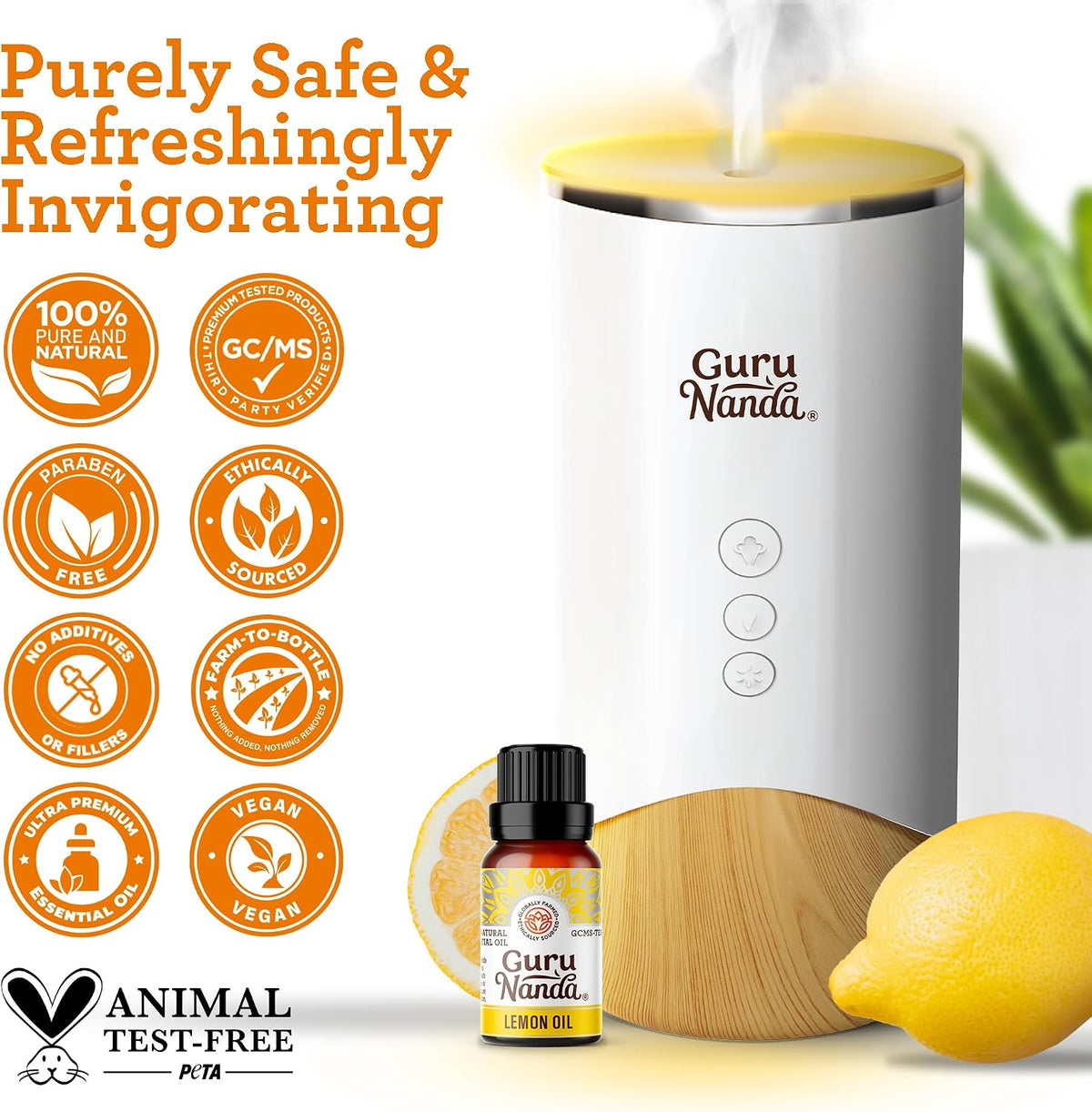 GuruNanda Lemon Essential Oil