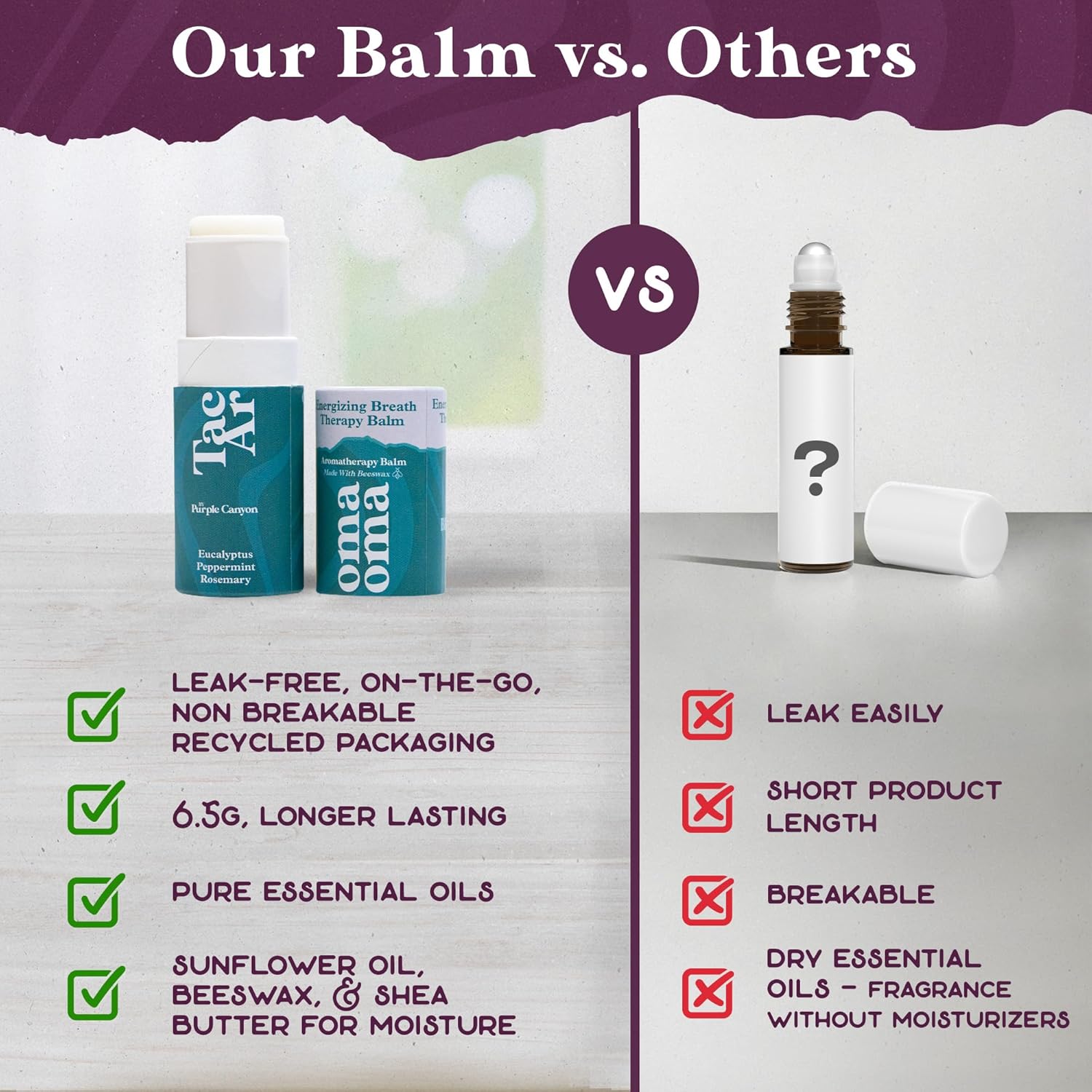 Essential Oils Balm Stick | Enchanted Earth Aromatherapy Balm by Tacoma Aroma | Beeswax Based Body Balm | Frankincense, Myrrh & Rose Essential Oils Blend For Peace and Tranquility | 6.5 grams