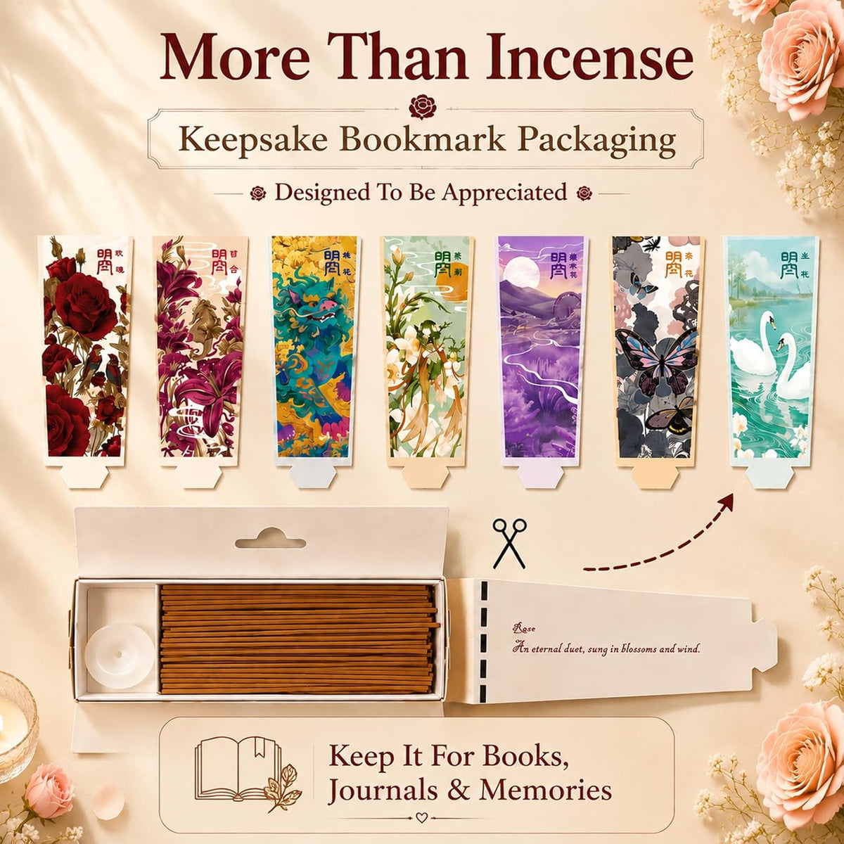 Lavender Incense Sticks 30g · Non-Toxic · Low Smoke for Sleep