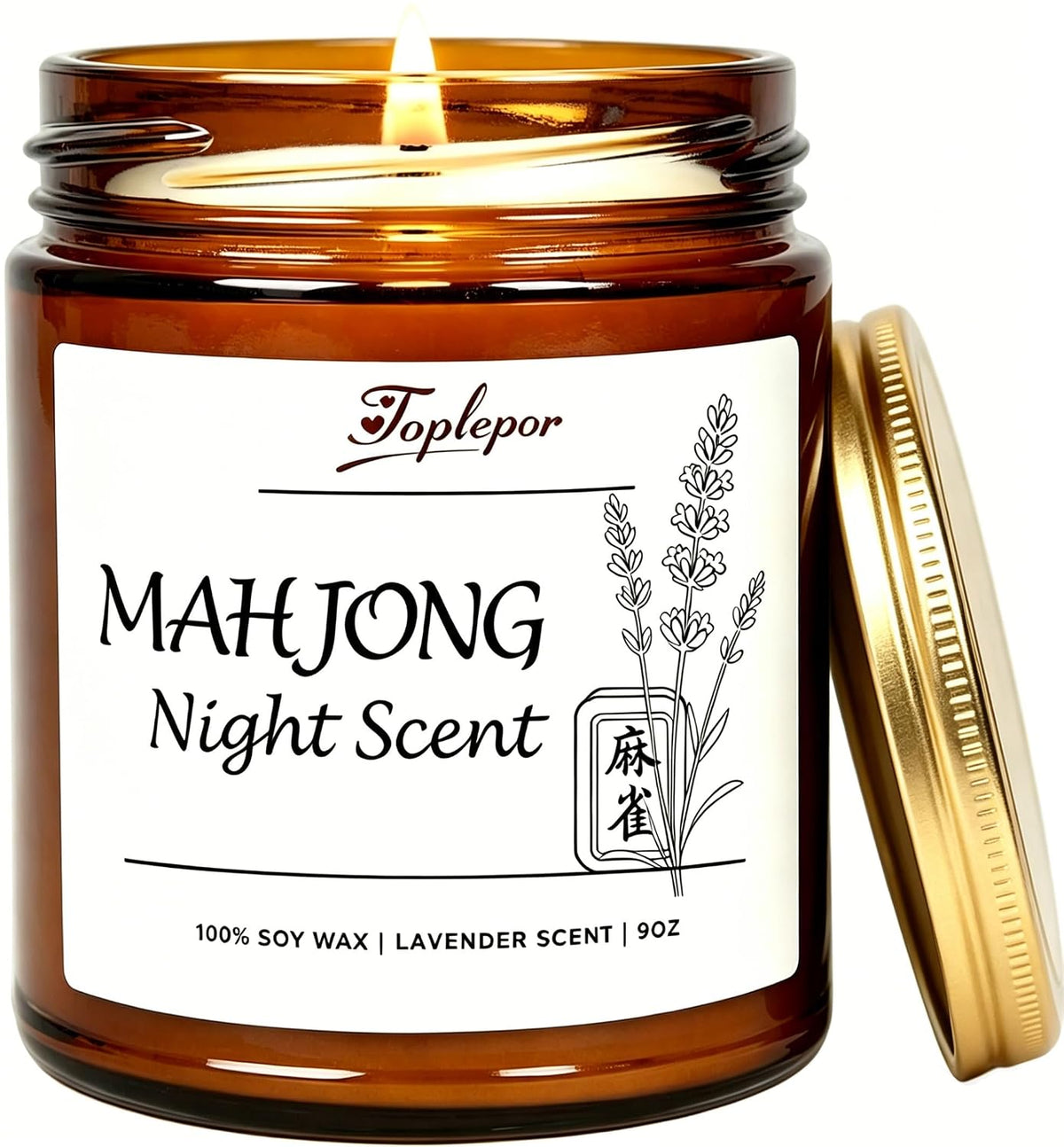 Mahjong Night Scent Candle - Unique Game Night Gift Idea
