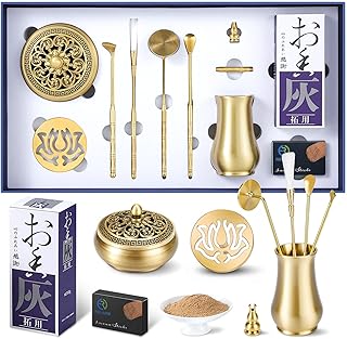 Chinese Incense Burner Kit with Incense Powder & Charcoal | All-in-One Agarwood/Sandalwood Set for Meditation, Yoga, Home | Premium Spiritual Relaxation Gift