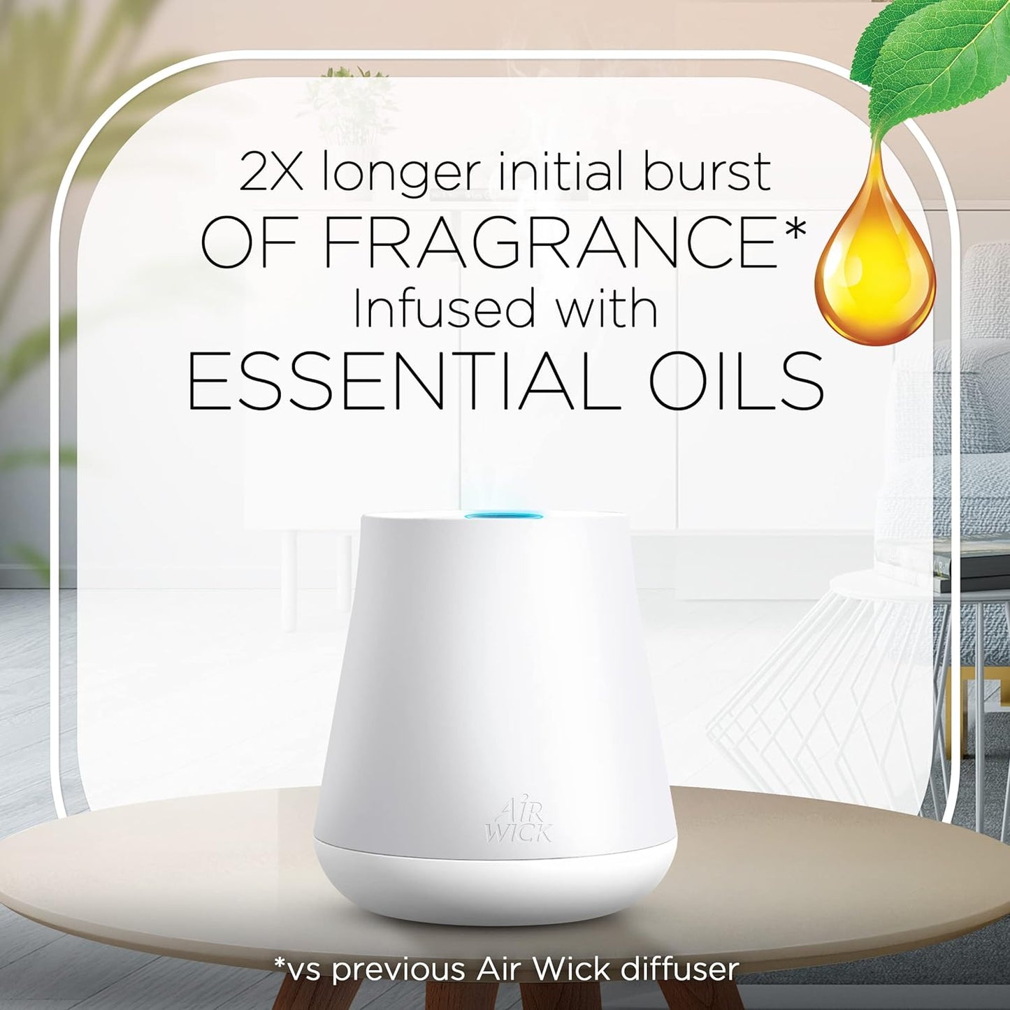 Air Wick Essential Mist Starter Kit (Diffuser + Refill), Joy, Essential Oils Diffuser, Air Freshener