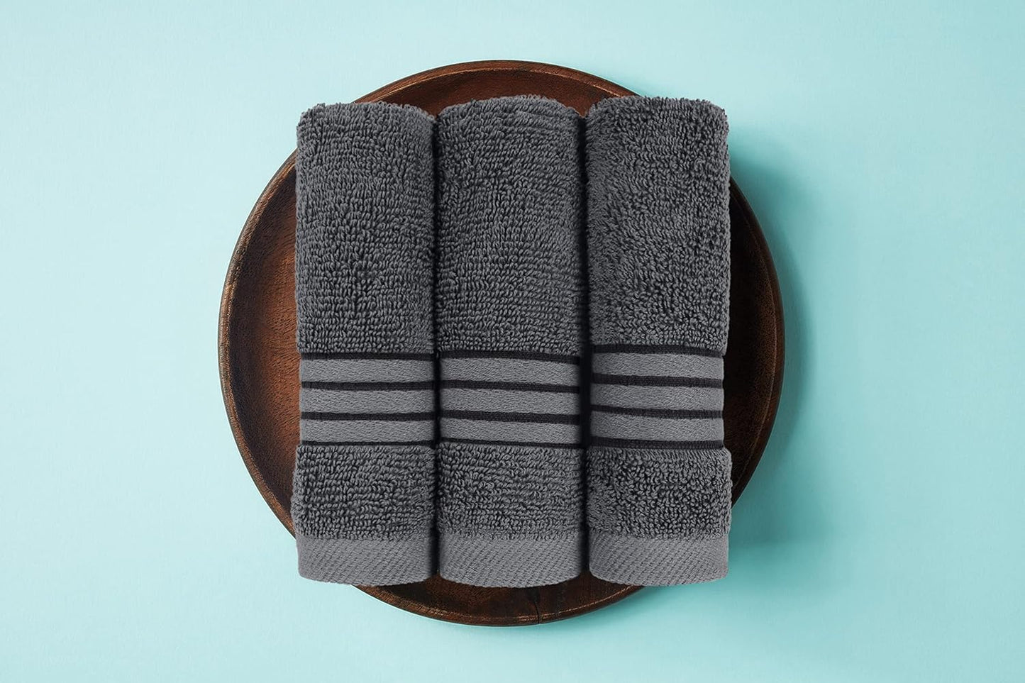 Utopia Towels 8 Piece Premium Towel Set, 2 Bath, 2 Hand, and 4 Washcloths, 100% Ring Spun Cotton, Highly Absorbent Towels for Bathroom, Sports, and Hotel, Grey