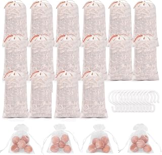 Homode Cedar Blocks for Clothes Storage, Cedar Balls and Cedar Chips for Closets and Drawers, Scented Cedar Sachets Bags Closet Air Freshener, 24 Pack