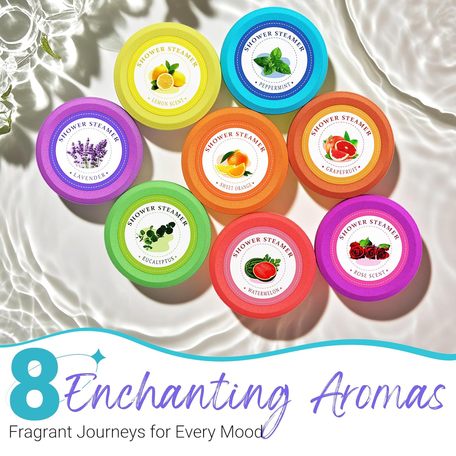 Shower Steamers Aromatherapy - sanyi Birthday Gifts for Women Teen Girl, Graduation Gifts, Wedding Favors for Guests Her, Shower Bombs with Natural Essential Oils Self Care