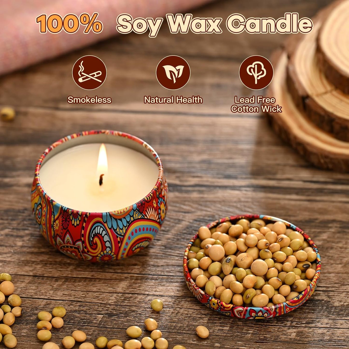 Scented Candles Gift Set,12 Pack Candles for Home Scented, 300 Hour Long-Lasting Soy Wax Aromatherapy Candle Set, Spring Home Refresh & Housewarming Gifts for Women
