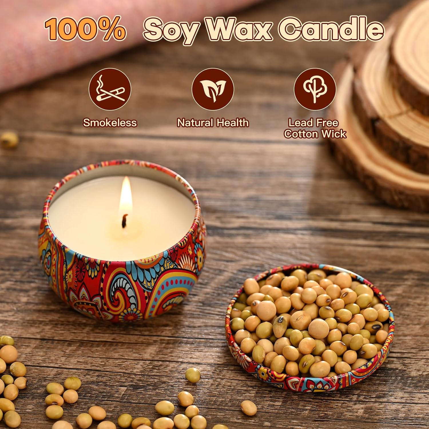 Scented Candles Gift Set,12 Pack Candles for Home Scented, 300 Hour Long-Lasting Soy Wax Aromatherapy Candle Set, Spring Home Refresh & Housewarming Gifts for Women