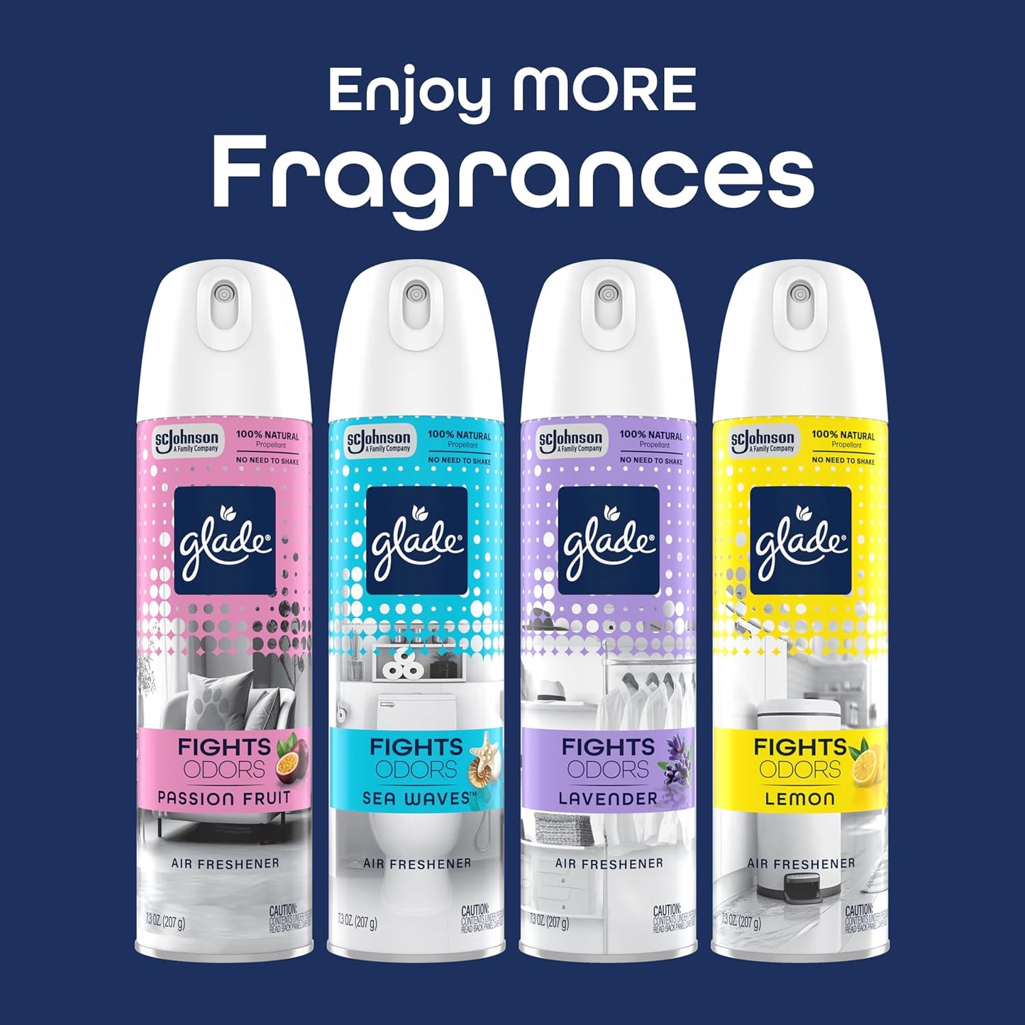 Glade Odor Fighting Soft Mist Air Freshener Room Spray, Lavender, 7.3oz., 1 count